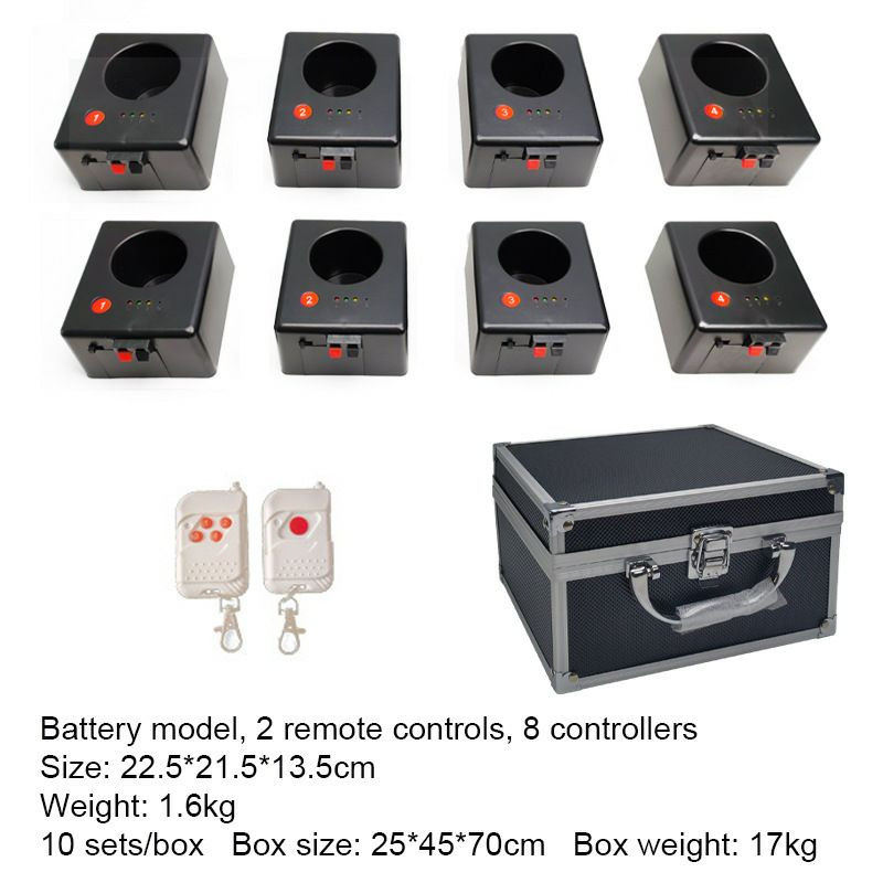 Machine de feux d'artifice Nouveau plastique électronique de fleurs machine à pulvériser l'équipement de mariage Performance de mariage