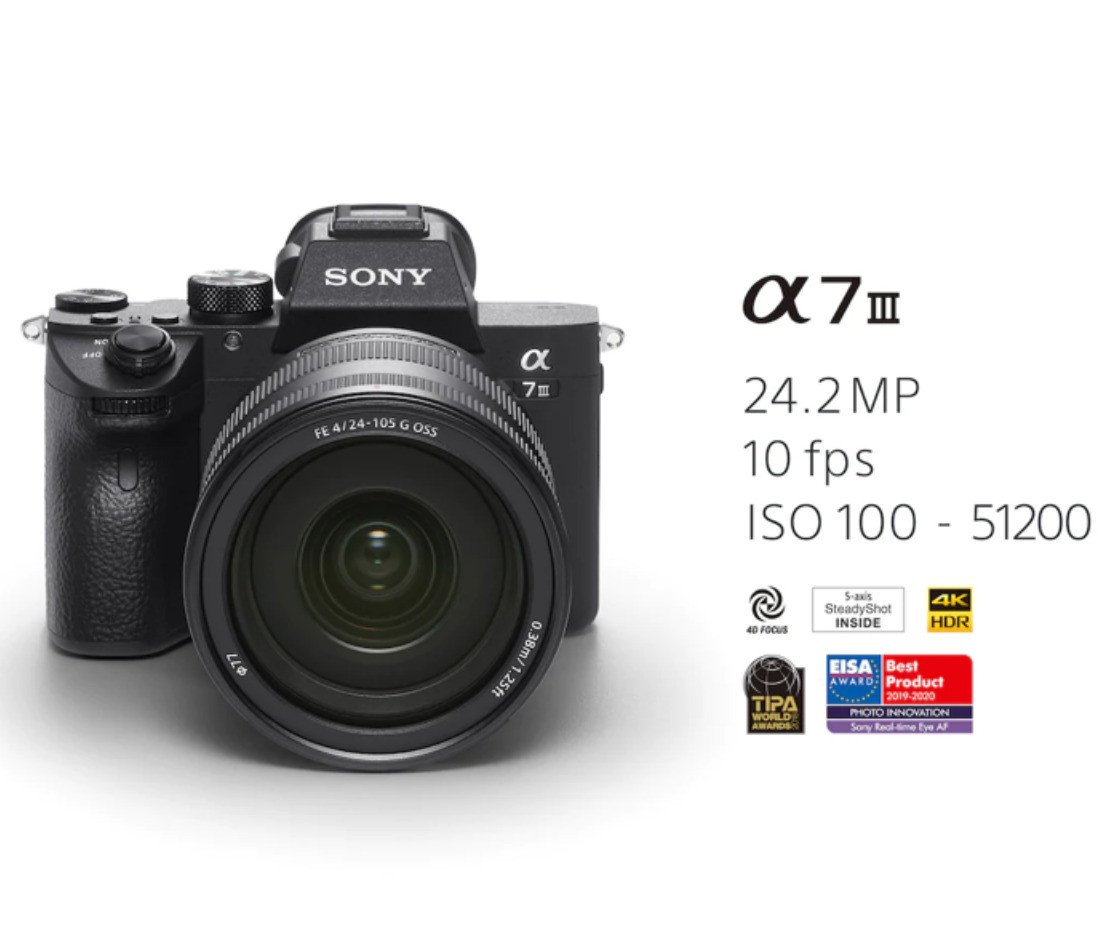 Sony Alpha 7 III a7M3 (A73) Appareil photo numérique hybride plein format – Qualité professionnelle pour la photographie de voyage