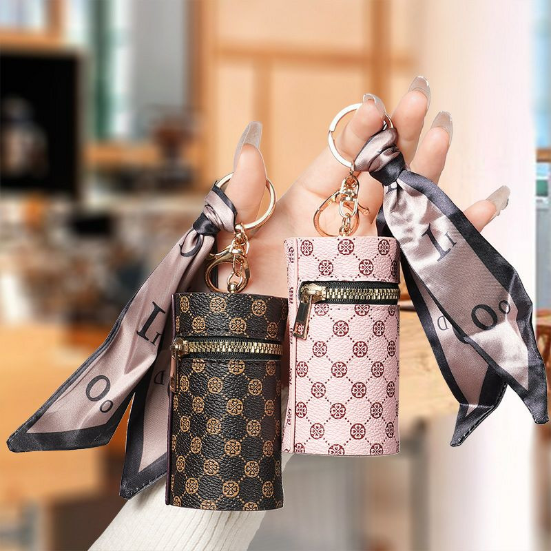 Pendentif porte-monnaie de luxe, sac pour écouteurs, rouge à lèvres, mini sac porte-clés, sac seau rétro pour rouge à lèvres, pendentif simple maintenant