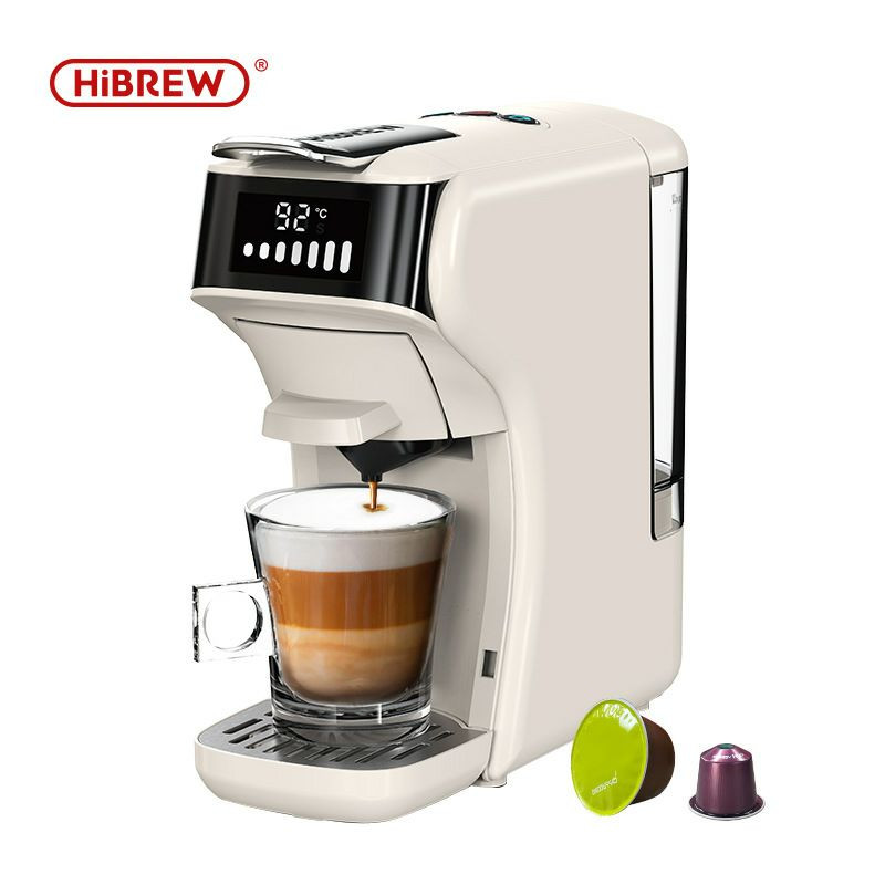 Hibrew Cake H1B Capsule Coffee H1B  Machine Caidre de café Integrated Hot et Hot Température Italienne Petite ménage Utilisation pour le cafe