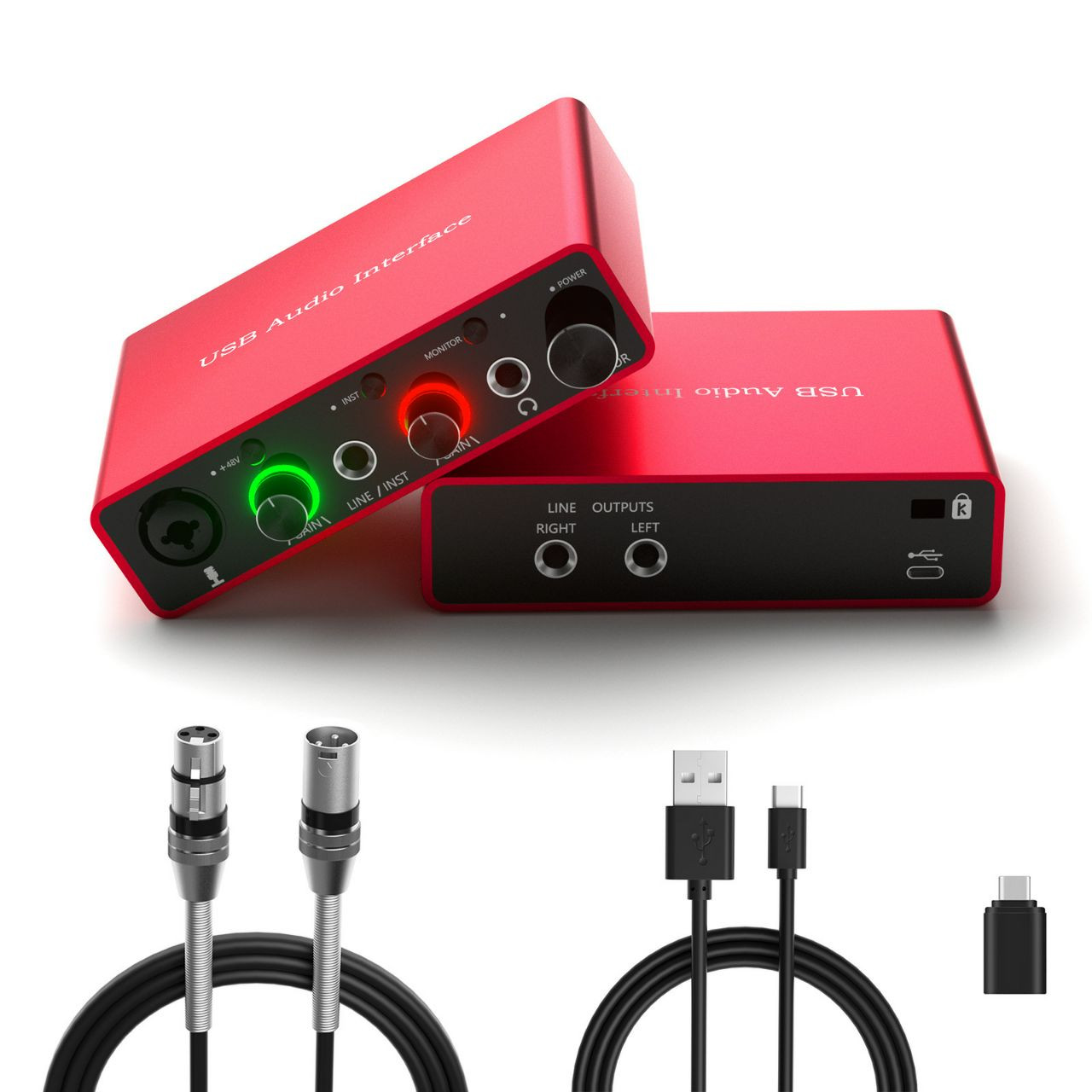 Interface Audio USB focus rite Scarlett 4i4 pour PC  Recordage professionnel Carte son 192k