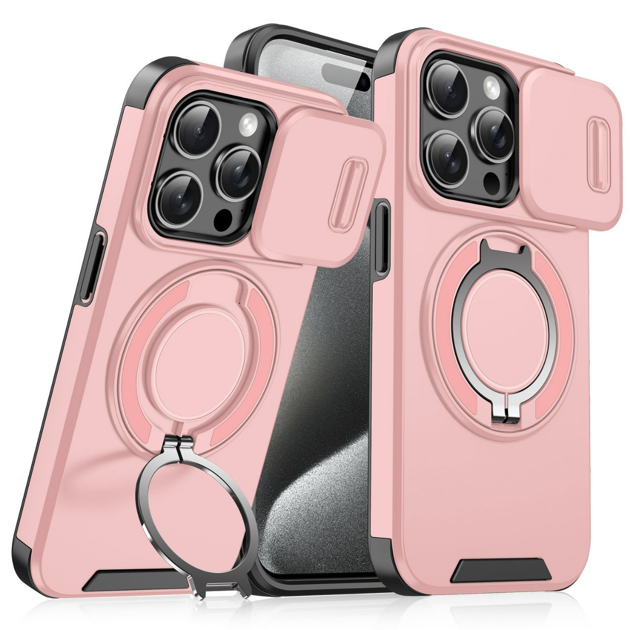 Coque applicable à l'iPhone 11 a 16pro Max  Mobile Phone Case  Push Window Bracket  Anti-Fal