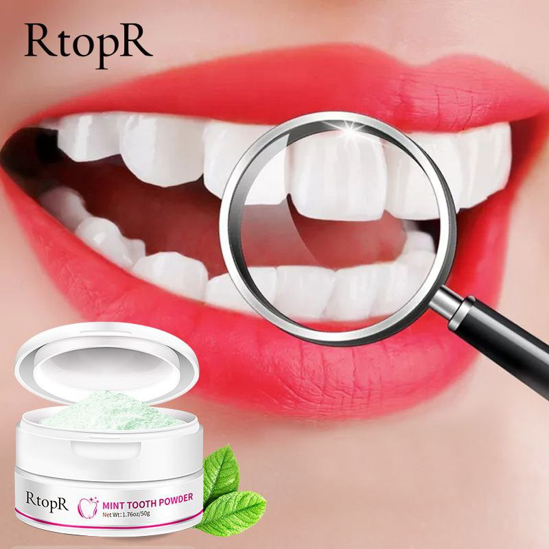 RtopR Mint WHITENING poudre dentaire 50g