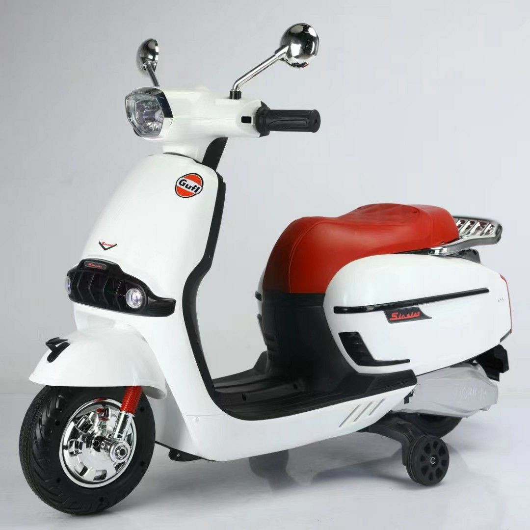 Nouvelle moto électrique simulée à double moteur à double drive à double traction avec musique pour enfants filles et garçons  Éducation  précoce éclairage pour enfants