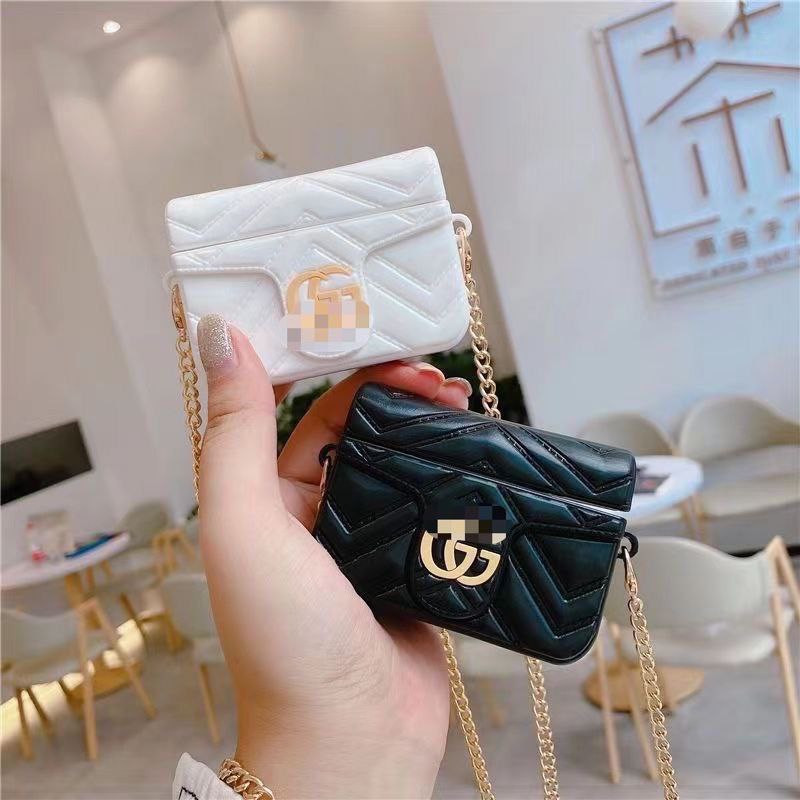 Pochette ou étui de protection en silicone pour airpods boîtier Bluetooth sans fil étui pour écouteurs Apple adapté.