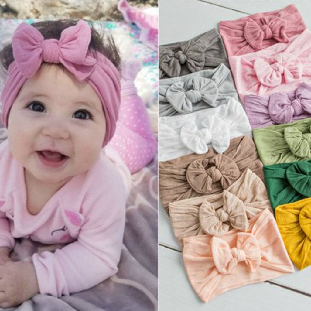 accessoires pour cheveux de bébé bandeau à nœud en nylon doux et confortable accessoires pour enfants bandeau de princesse mignon