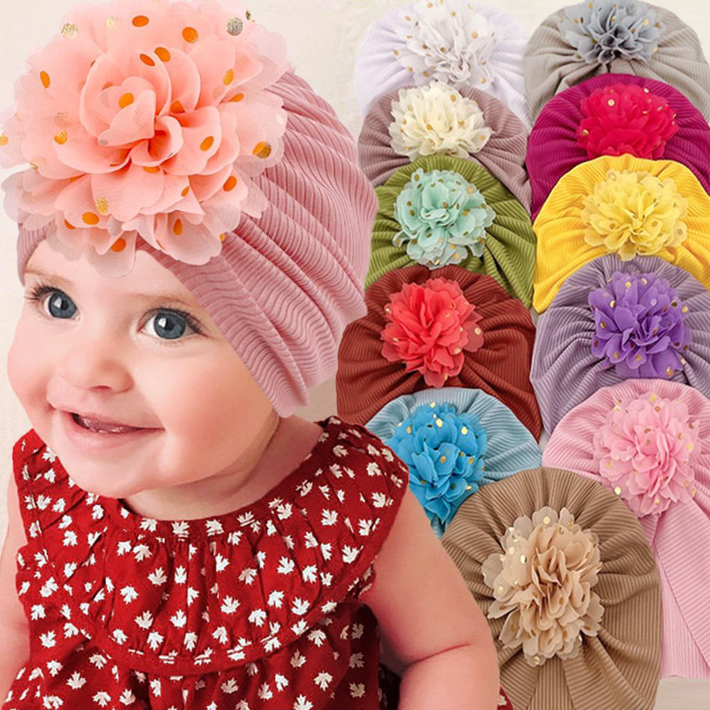 Nouveaux chapeaux de fosse pour bébés, chapeaux confortables et respirants pour bébés fleurs